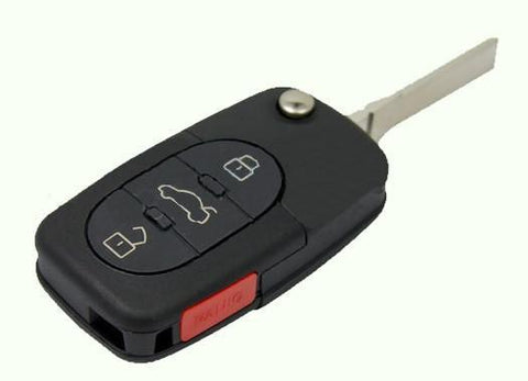 Audi 1997 - 2005 4 Btn Flip Key Remote - FCC ID: MYT8Z0837231 (231E) - ZIPPY LOCKS