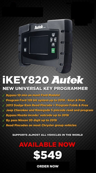 CLOSEOUT IKEY820 AUTO KEY PROGRAMMER | ZIPPY LOCKS