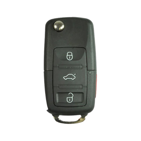 VW 2011-2016 4-Button Flip Remote Head Key (for Keyed Ignitions) - ZIPPY LOCKS