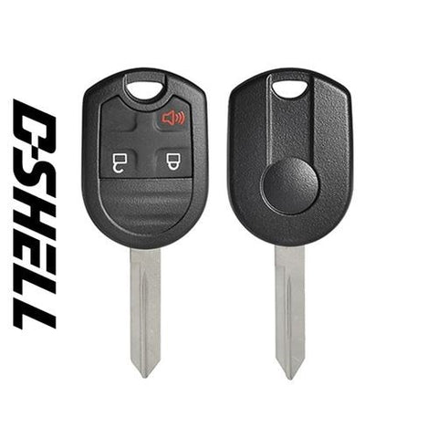 Ford/Lincoln/Mercury 2005-2016 3-Button Remote Head Key D-SHELL H72 (GTL) - ZIPPY LOCKS