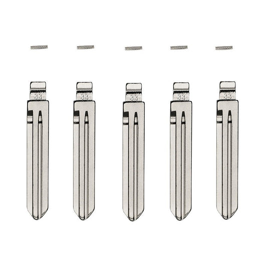 5-Pack Hyundai/Kia HY15 Flip Key Blade w/ Roll Pins for Xhorse Remotes - ZIPPY LOCKS