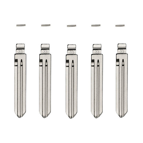 5-Pack Hyundai/Kia HY15 Flip Key Blade w/ Roll Pins for Xhorse Remotes - ZIPPY LOCKS