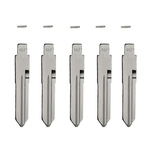 5-Pack Mitsubishi MIT9 Flip Key Blade w/ Roll Pins for Xhorse Remotes - ZIPPY LOCKS