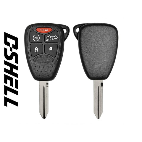 Chrysler/Dodge/Jeep 2006-2014 5-Button Remote Head Key D-SHELL (GTL) - ZIPPY LOCKS