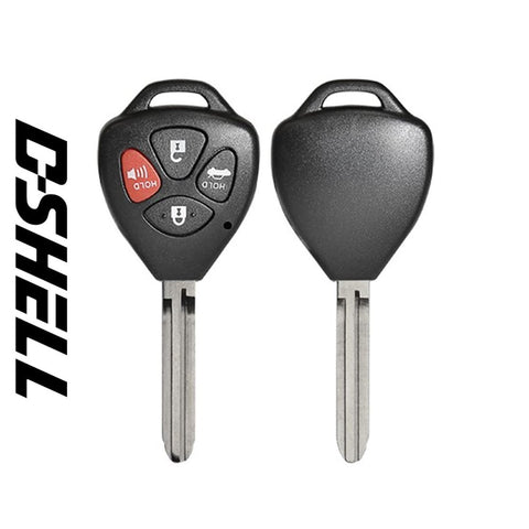 Toyota 2005-2019 4-Button Remote Head Key D-Shell (GTL) - ZIPPY LOCKS
