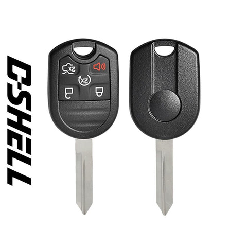 Ford/Lincoln/Mercury 2001-2018 / 5-Button Remote Head Key D-SHELL (GTL) - ZIPPY LOCKS