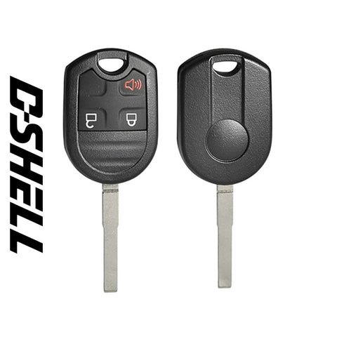 Ford 2012-2018 / 3-Button Remote Head Key D-SHELL HU101 (GTL) - ZIPPY LOCKS