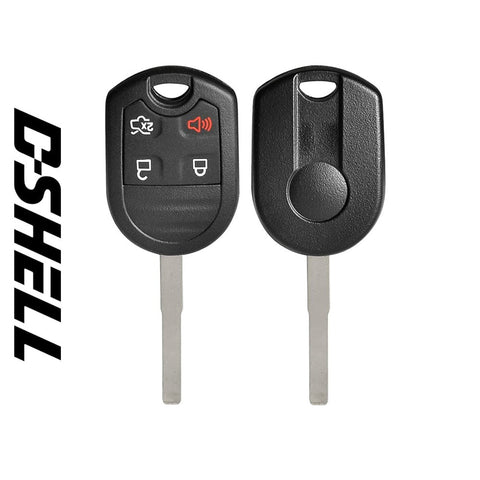 Ford 2012-2019 4-Button Remote Head Key D-SHELL (GTL) - ZIPPY LOCKS