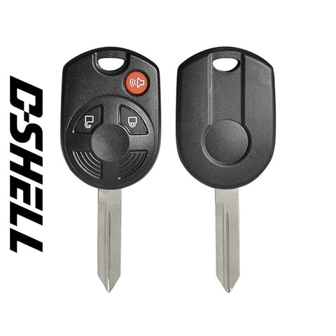 Ford 2001-2013 / 3-Button Remote Head Key D-SHELL (GTL) - ZIPPY LOCKS