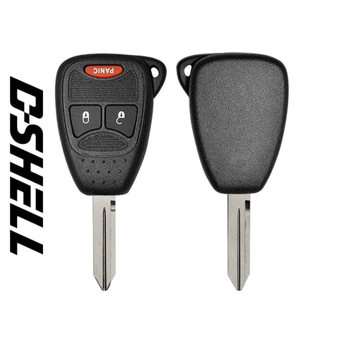 Chrysler/Dodge/Jeep/Mitsubishi 2005-2013 / 3-Button (SMALL) Remote Head Key D-SHELL (GTL) - ZIPPY LOCKS