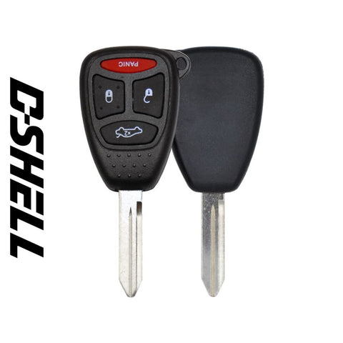 Chrysler/dodge/Jeep 2005-2011 4-Button Remote Head D-SHELL Y-160/CHR-15 (GTL) - ZIPPY LOCKS