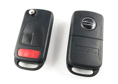 Crossfire 3 buttons flip key (HU64) PCF7935 - ZIPPY LOCKS