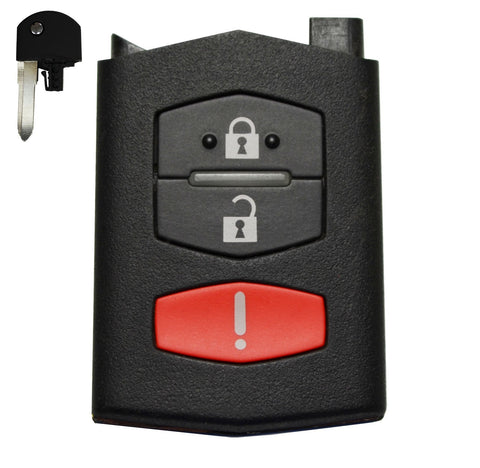 Mazda 2006 - 2014 - 3 Btn Remote w/ Flip Key Head - FCC ID: BGBX1T478SKE125-01 - ZIPPY LOCKS