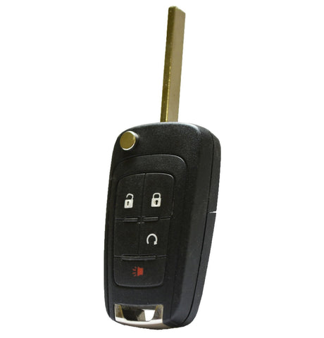 2010 - 2017 Chevrolet Buick GMC 4 BTN Flip Key Remote OHT01060512 (NON-PROX) - ZIPPY LOCKS