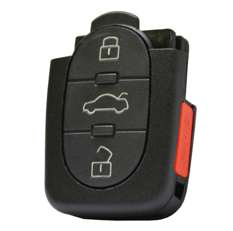 Audi 2002 - 2005 A4 - 4 Btn Flip Key Remote - FCC ID: MYT3X7733 - ZIPPY LOCKS