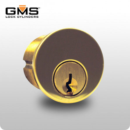 1-1/8" Mortise Cylinder - SC8 - Brass Finish (GMS M118-SCE-3) - ZIPPY LOCKS