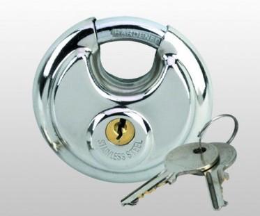 Pad Lock - 2-3/4" Round Steel Disc Lock - ZIPPY LOCKS