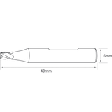 Universal Grade Carbide 2.5mm 4 Flutes End Mill Cutter (RAISE) - ZIPPY LOCKS