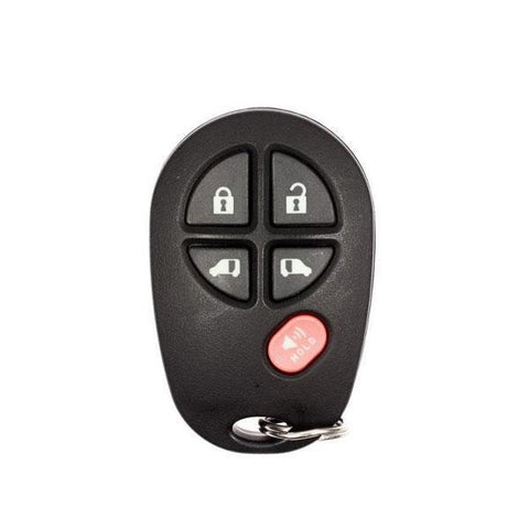 2004-2017 Toyota Sienna 5-Button Keyless Entry Remote FCC: GQ43VT20T - ZIPPY LOCKS