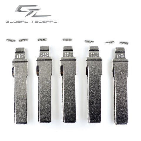 VW/Audi HU66 Flip Blade w/ Roll Pins for OEM Remotes (GTL) - ZIPPY LOCKS