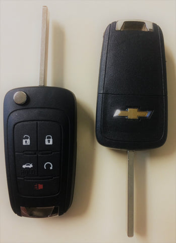 Chevy 2010-2017 Remote Head Flip Key (NON-Peps/Prox) - OE #13504199 - ZIPPY LOCKS