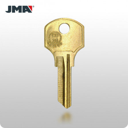 CO26 / 1000V CCL 6-Wafer Cabinet Key - Brass (JMA CCL-12E) - ZIPPY LOCKS