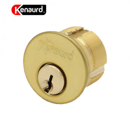 1-1/8" Premium Mortise Cylinder—SC1—GOLD (KENAURD) - ZIPPY LOCKS