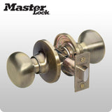 Master Lock - Grade 3 - Biscuit Style Door Knob - No Keyway - Passage - ZIPPY LOCKS