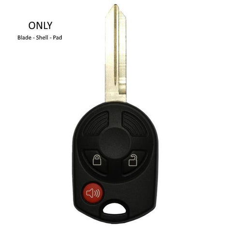 Ford 3 Btn Remote Head Key (SHELL) Old Style 164-R7016, 164-R7017 - ZIPPY LOCKS