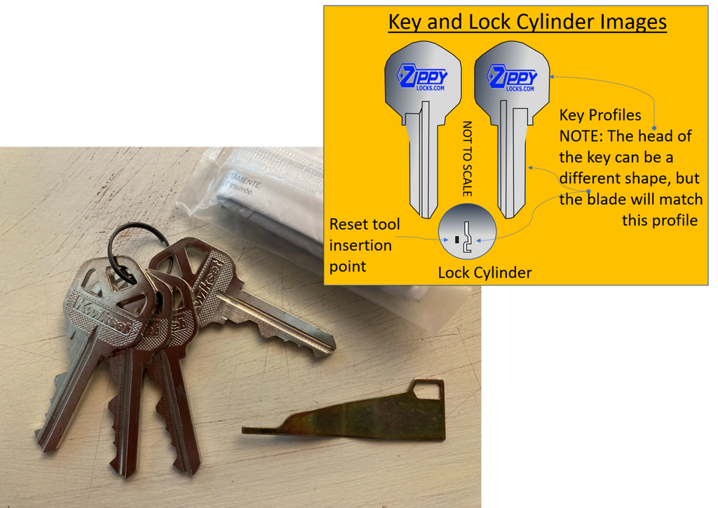 Kwikset SmartKey Rekey Kit Smart Key Reset 4 Cut Keys With