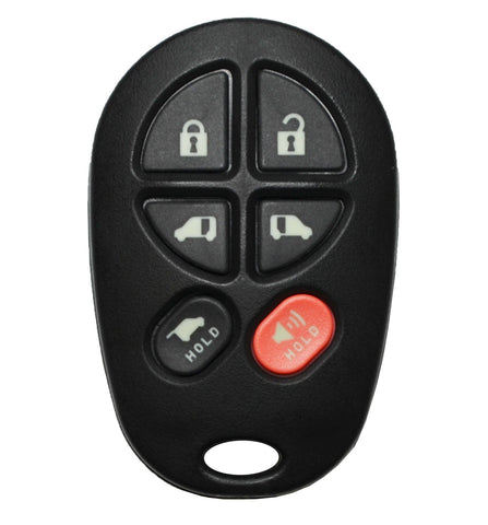 2004-2018 Toyota Sienna 6-Button Keyless Entry Remote FCC: GQ43VT20T - ZIPPY LOCKS