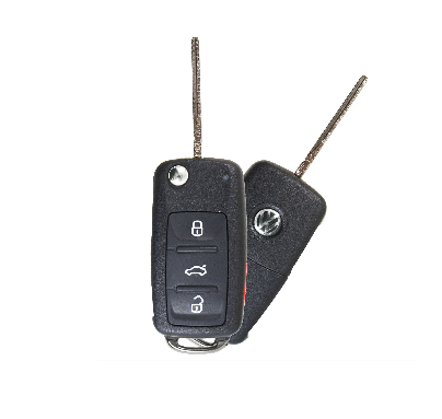 2011 - 2016 VW / FCC: NBG010180T /4-Button Flip Key Remote (Original) - NOT PUSH TO START- - ZIPPY LOCKS