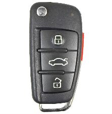 Audi 2005-2010 4 Btn Flip Remote - FCC ID: MYT4073A - ZIPPY LOCKS