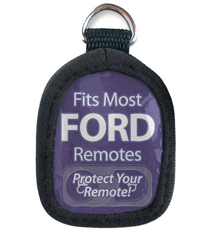 Remote Skins Fits Most FORD Remotes soft cover pouch with key chain loop - ZIPPY LOCKS