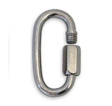 Tough Links Threaded Quick Link Connector Lenght 2" Zinc Plated Steel - ZIPPY LOCKS