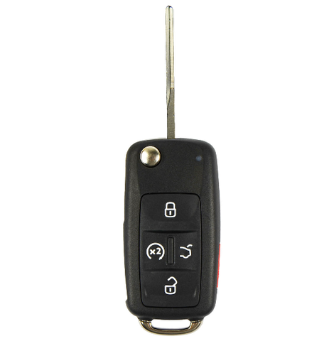 VW 2012-2015 Beetle, Jetta, Passat 5 Btn Flip key proximity Remote - FCC ID: NBG010206T - ZIPPY LOCKS